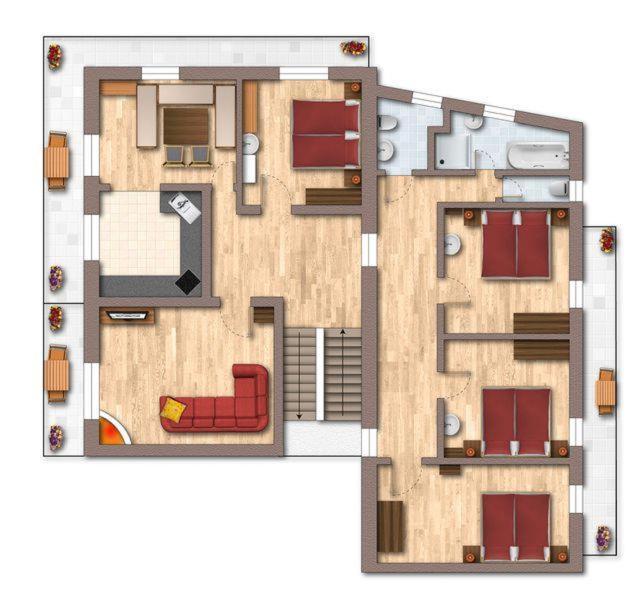 Appartement Andrea Hauser - Riedltischler Zell am Ziller Exterior foto
